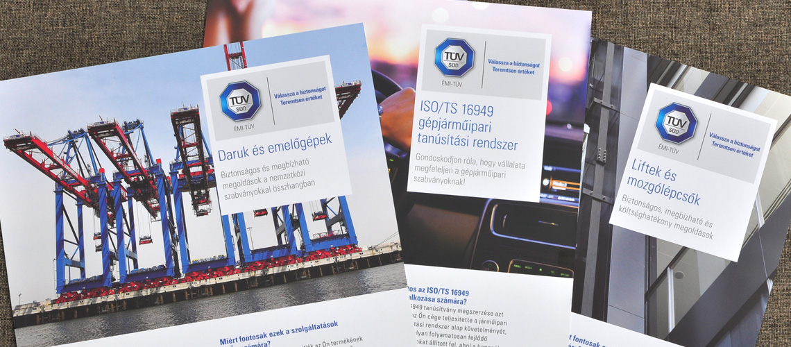 ÉMI-TÜV SÜD arculat és kaidványok