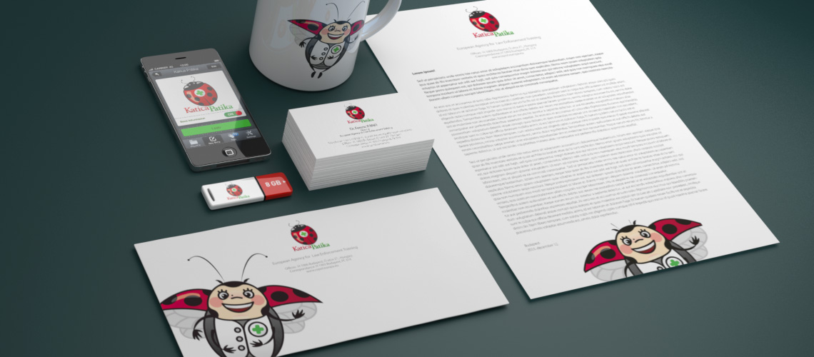 Katica logó és illusztráció